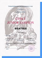 Beatrix - Český Junior Šampion
